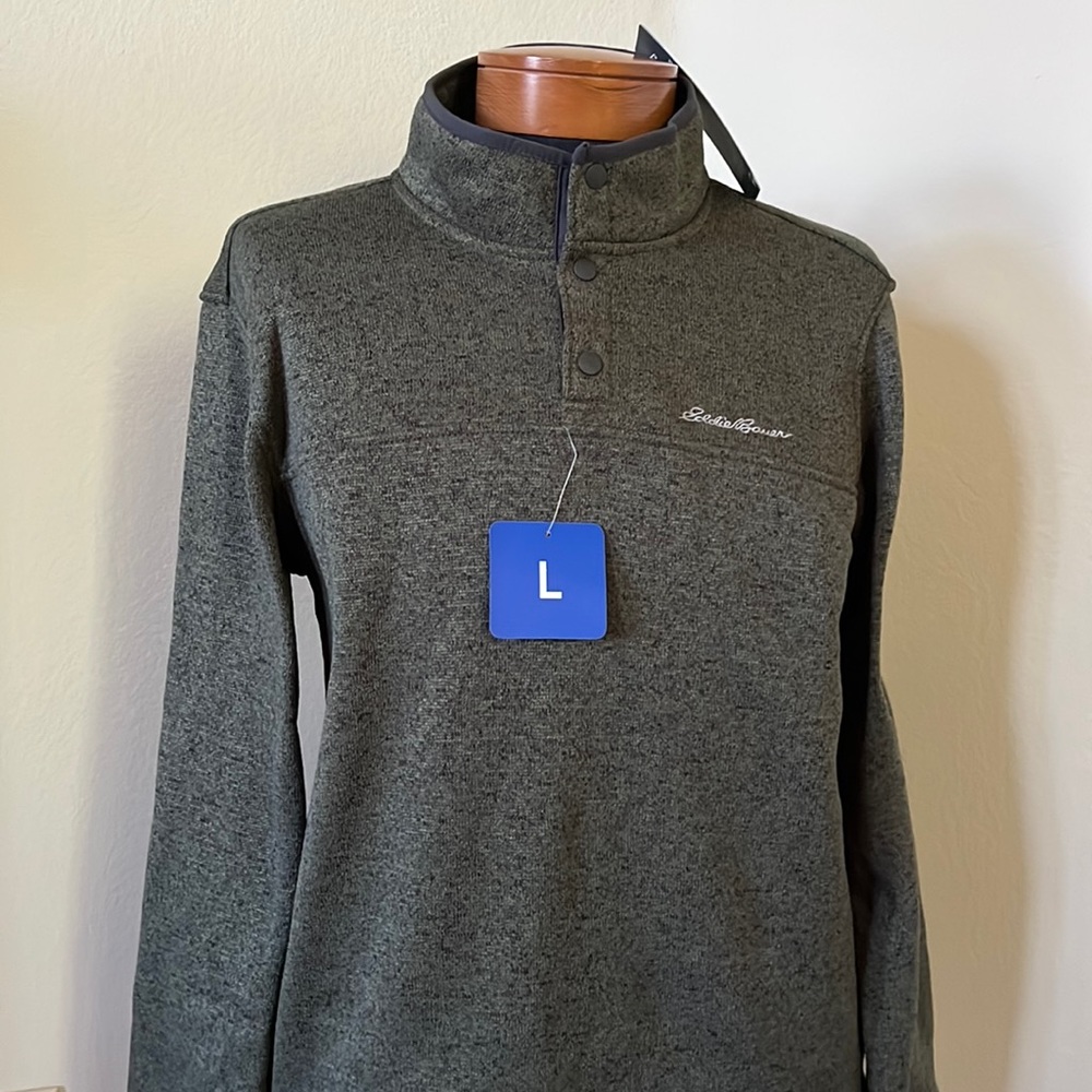 Eddie Bauer Snap Front Pullover Fleece